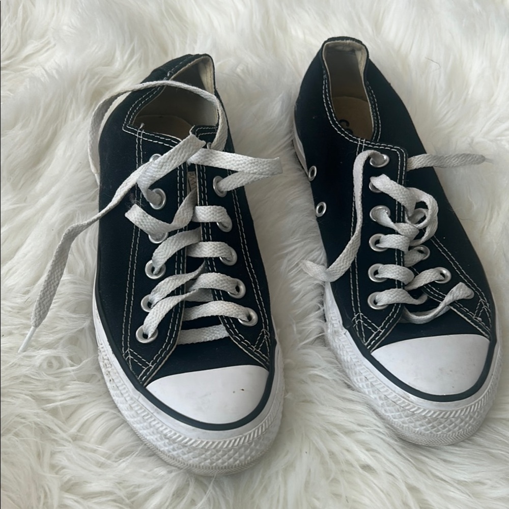 Classic Black Kids Sneakers